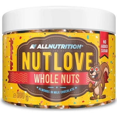 ALLNUTRITION Nutlove Wholenuts Mandle v mliečnej čokoláde 300 g