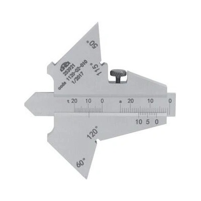 KINEX K-MET Měrka koutových svarů 50° 60° 115° 120° analogová čsn 253921 1120-02-010