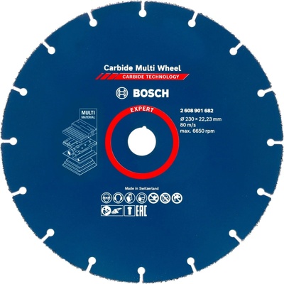 Bosch Rezný kotúč Expert Carbide Multi Wheel, pr. 230 mm