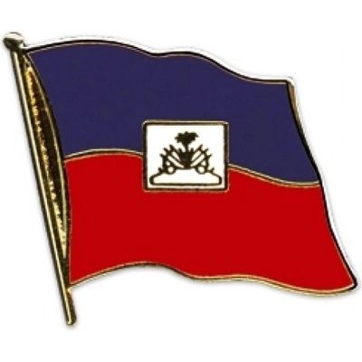 Odznak (pins) 20mm vlajka Haiti - farebný