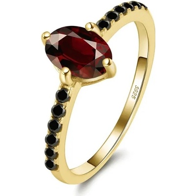 Majya Stříbrný prsten BESS pozlacený 11316_5