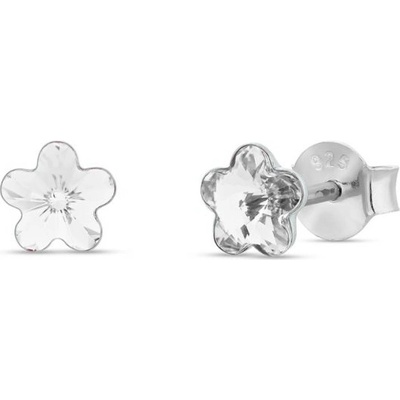 Spark čiré se Swarovski Elements Small Flower K47446C Krystal