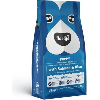 Image 1 of Normpati Храна за Кученца до 12мес за Мини и Дребни Породи HAVLIFE Сьомга и Ориз 3кг (PUPPY mini and small SALMON & RICE)