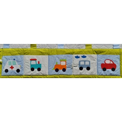 Ratajský Kapsář za postel velký 200x50 cm Bagr a auto