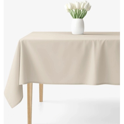 Goldea hranatý ubrus 100% bavlněné plátno latte 100x100 cm