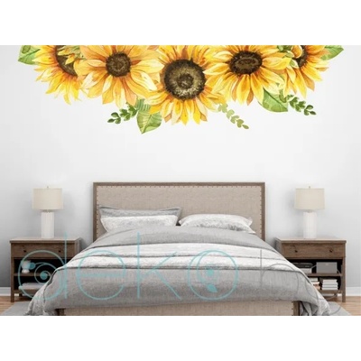 Слънчогледи - стикер с ефект на акварелна рисунка (3185)