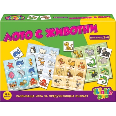 Thinkle Stars Детска игра Thinkle Stars - Лото с животни (1277)