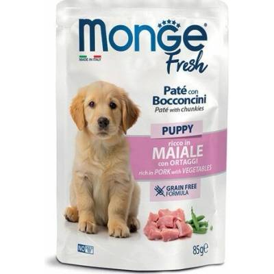 Monge Fresh Puppy and Junior paštika s vepřovým masem a se zeleninou 85 g