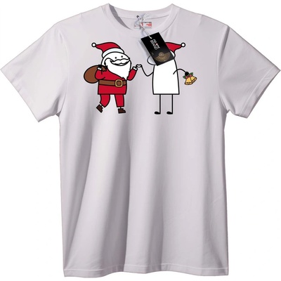 NOONEBRAND Тениска Дядо Коледа и Призрак - XL, Black