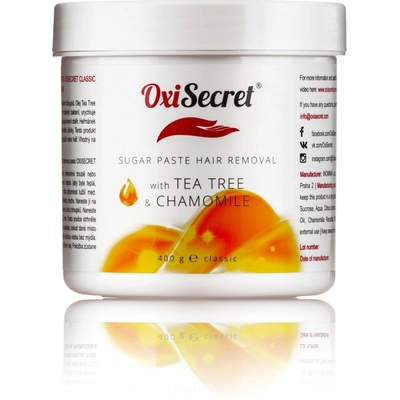 OxiSecret depilační cukrová pasta Heřmánek a Teatree Classic 400 g