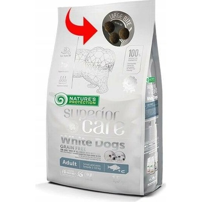 Nature's Protection White Dogs adult rybí 1,5 kg