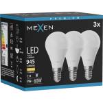 Mexen Nova 3x LED крушка E14, G45, 9W, Топло бяла - 3000K, 945 lm - L101-E14-0930-01x03 (L101-E14-0930-01x03)