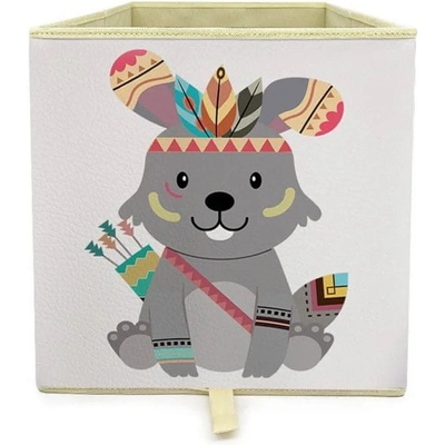 Dream Creations Látkový box králík Indián 33x33x37 cm – Zboží Dáma