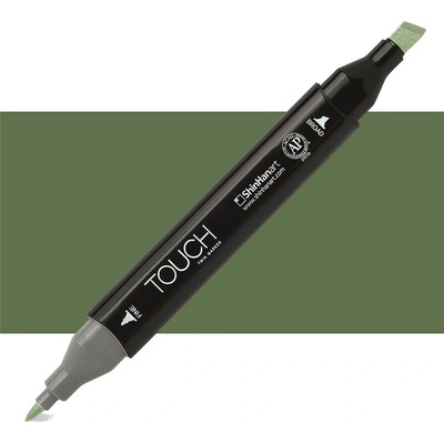 Lihová fixa TOUCH oboustranná Fine & Chisel, Seaweed green (GY231)