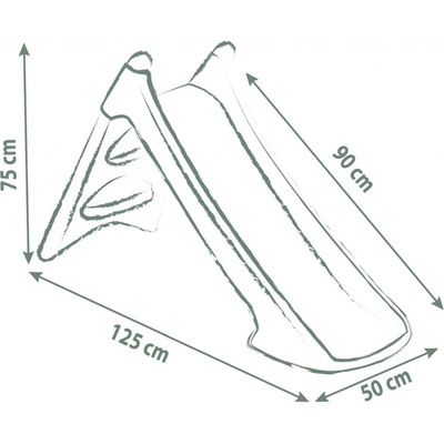 Smoby Skluzavka Life XS zelená 90 cm – Zboží Dáma
