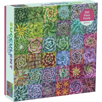 Galison - Puzzle Succulent Spectrum - 500 piese