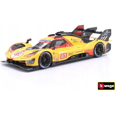 Bburago Ferrari Racing 499P LMH yellow nr.83 24h Le Mans Livery 2024 1:24