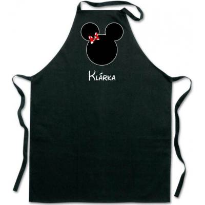 Povidlo.cz Zástěra Mouse Černá