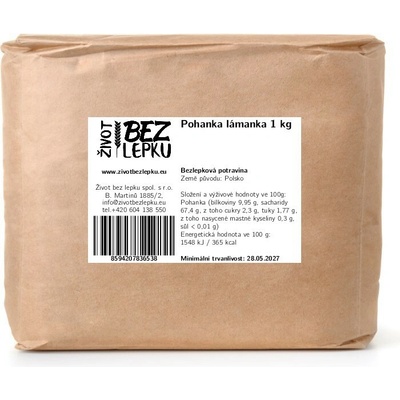 Život bez lepku Pohánka lámanka Šmajstrla 1 kg