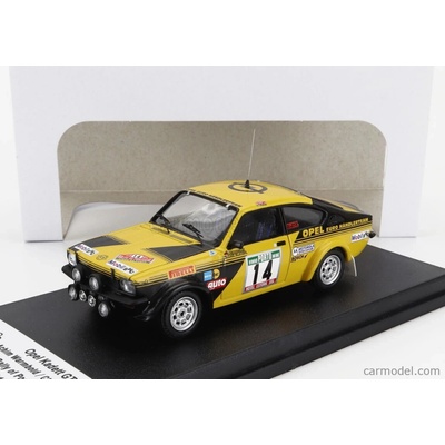 Trofeu Opel Kadett Gte night Version N 14 Rally Portugal 1978 Achim Warmbold Claes Billstam Žlutá Černá 1:43