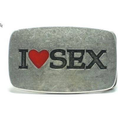 I Love Sex Přezka na opasek