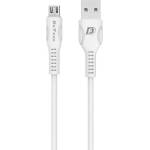 DeTech Кабел за данни DeTech DE-C27M, Micro USB, 1.0m, Бял - 40109