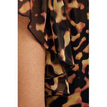 Silvian Heach Рокля Silvian Heach EGORV в черно дълга разкроена GPP25366VE (GPP25366VE)