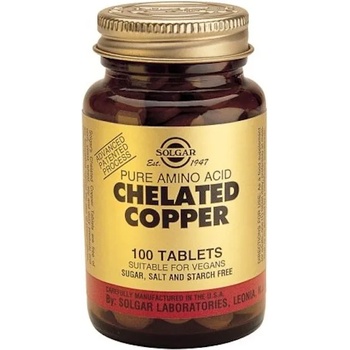 Solgar Хранителна добавка Хелатиран мед , Solgar Chelated Copper 2.5mg 100tabs