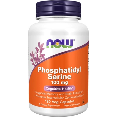 Now Foods Phosphatidyl Serine Fosfatidylserin 100 mg 120 rostlinných kapsúl