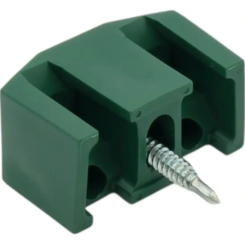 Príchytka plotových panelov 3D polyamidová - zelená + tex