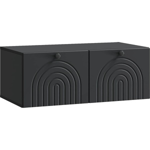 vidaXL Стенно монтиран ТВ шкаф Черно 78, 5 x 41 x 30 см (898176)