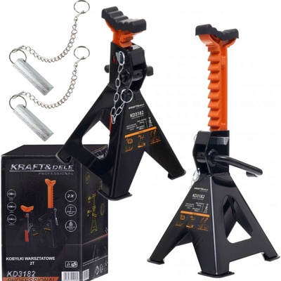 Kraft&Dele Podpěry pod auto 2 t 280-428 mm, KD3182 | Zboží Auto