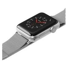 LAUT Steel Loop pásek na Apple Watch 38/40 mm stříbrná LAUT-AWS-ST-SL