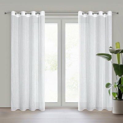 Takoy Záclona ANNA so štruktúrou dažďa 140 x 250 cm-HF-453733 | 140 x 250 cm