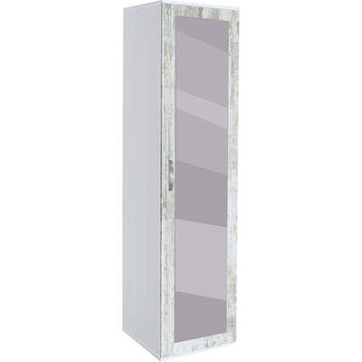Bogdan Furniture G Еднокрилен гардероб с огледало Мебели Богдан Модел bm-ava11, кристал с бяло Гб
