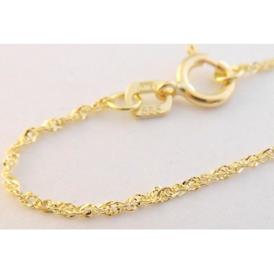 Klenoty Budín Dámský levný zlatý řetízek 3640001