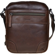 Segali pánska kožená crossbody taška 25577 Brown