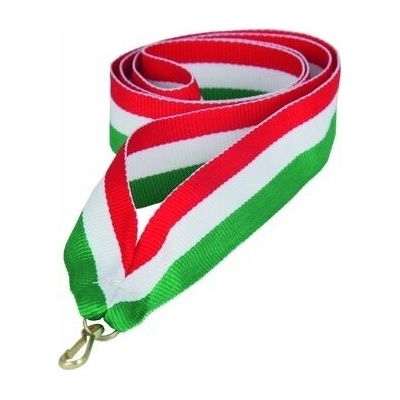 TROFEJE.sk Stuha V2 zelena/biela/červená