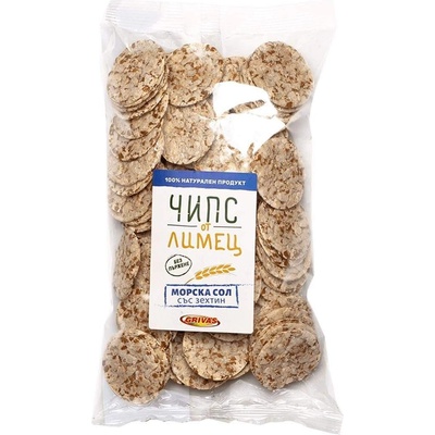 GRIVAS ГРИВАС ЛИМЕЦОВ ЧИПС МОРСКА СОЛ СЪС ЗЕХТИН - 90ГР