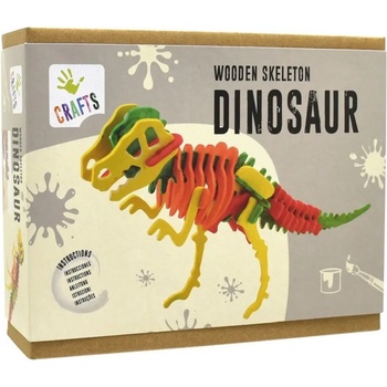 ANDREU Toys Дървен 3D пъзел Andreu toys - Скелет на динозавър (1232066)