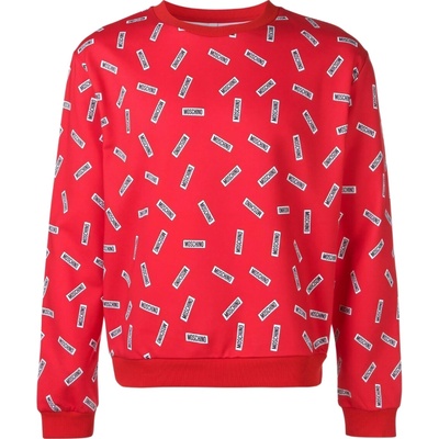 MOSCHINO Underwear Logo Red mikina Červená