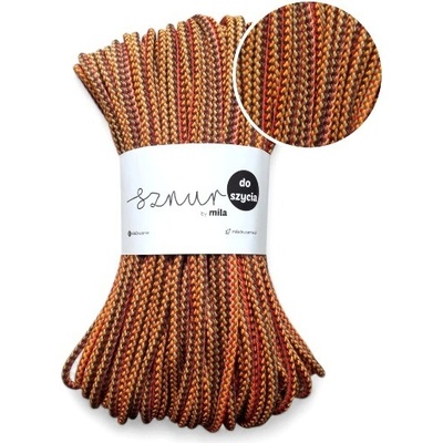 Bavlněná šňůra na šití 6mm/50m - PÍSKOVÁ