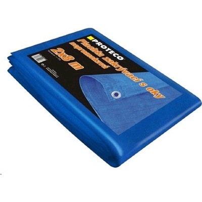 Proteco Plachta 6 x 8 m nepromokavá s oky modrá 50 g/m² 10 88-P-6-8