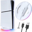 iPega P5S025S Vertikálny stojan s RGB PS5 Slim, White