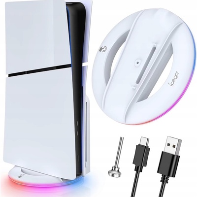 iPega P5S025S Vertikálny stojan s RGB PS5 Slim, White