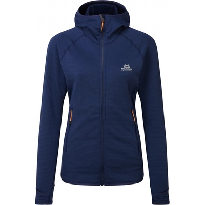 Mountain Equipment Дамско поларено яке Mountain Equipment Women's Eclipse Hooded Jacket Fleece jacket - Medieval Blue - размер 40 (EU) (105-3478-0114)