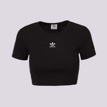 Adidas Тениска Ess Rib Tee дамски Дрехи Тениски IY9664 Черен 38 (IY9664)