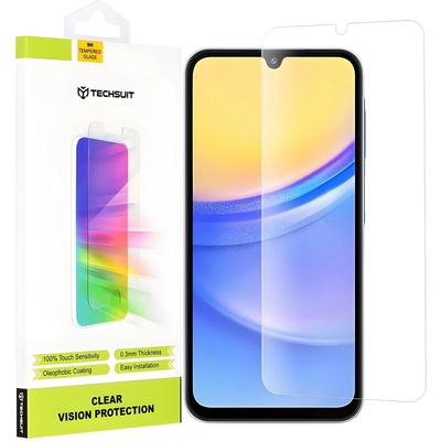 Techsuit защитно стъкло 9H за Samsung Galaxy A15/Galaxy A15 5G/Galaxy A24 4G /Galaxy A25 5G/Galaxy M15 - Прозрачен KP36622 (36622)