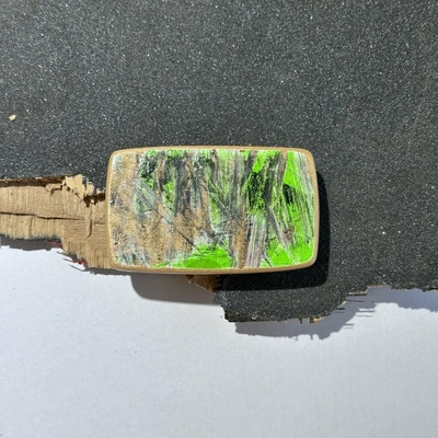 Wood Style opasek Skejt Kulatý spona 33 černá