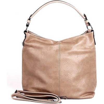 Velká zemní kabelka na rameno i crossbody Romina D572 hnědá